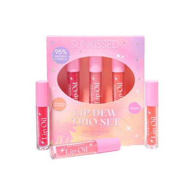 Luxurious Hydration: Sunkissed Lip Dew Tri Set Gift Set