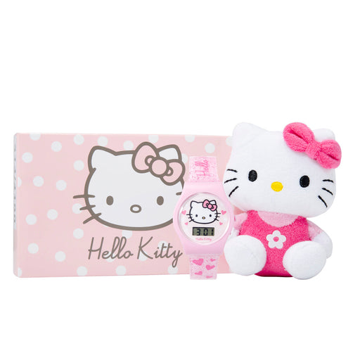 Hello Kitty Mini Plush Toy  Pink Digital Watch