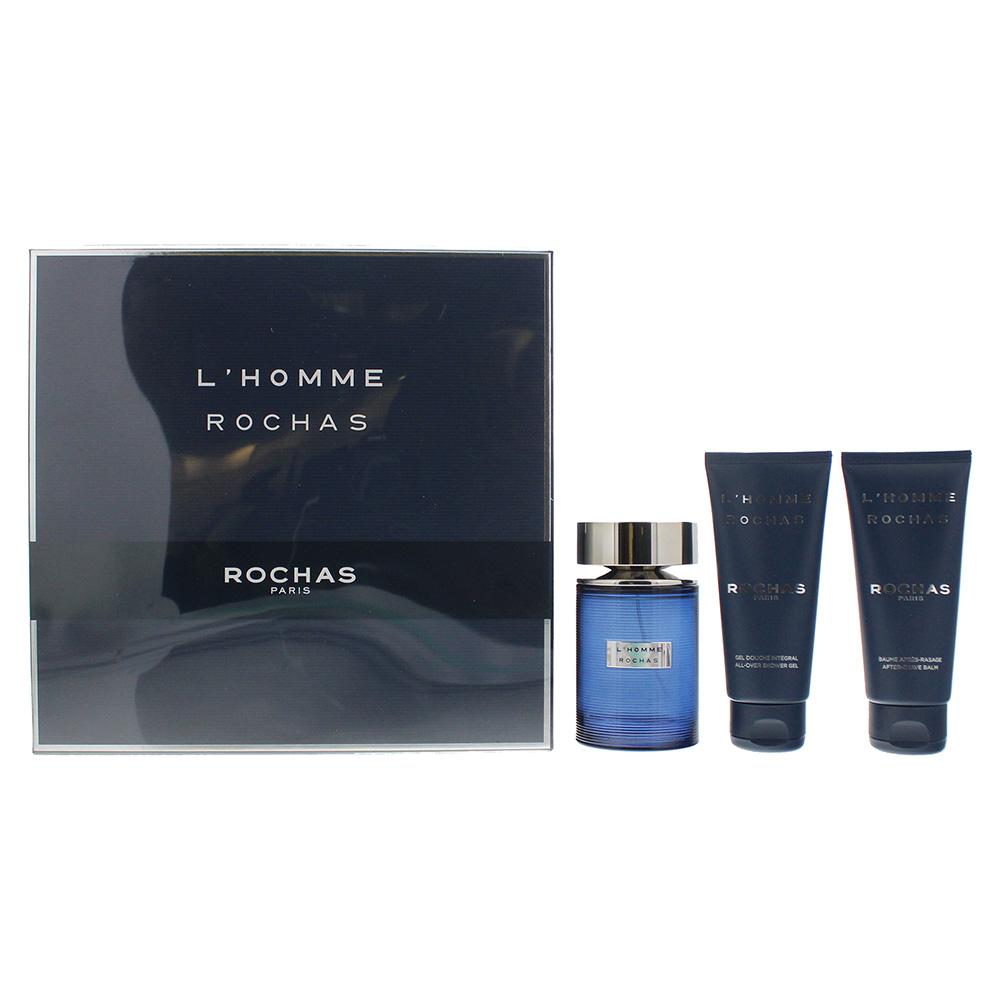 Rochas L'Homme Gift Set 100ml EDT + 100ml Shower Gel + 100ml Body Lotion - Fragrance at MyBeautyBoutique by Rochas