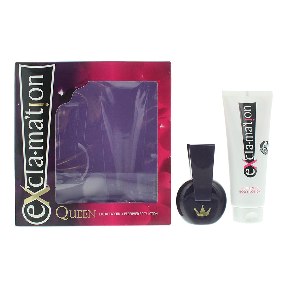 Coty Ex'cla·Ma'tion Queen 2 Piece Gift Set: Eau De Parfum 30ml - Body Lotion 115ml - Gift Set at MyBeautyBoutique by Coty