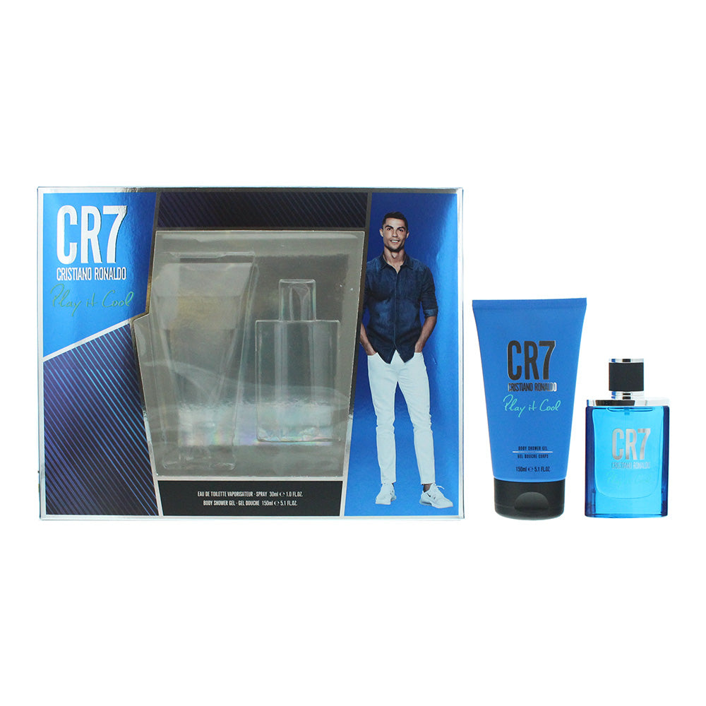 Cristiano Ronaldo Cr7 Play It Cool 2 Piece Gift Set: Eau De Toilette 30ml + Shower Gel 150ml - Gift Set at MyBeautyBoutique by Cristiano Ronaldo