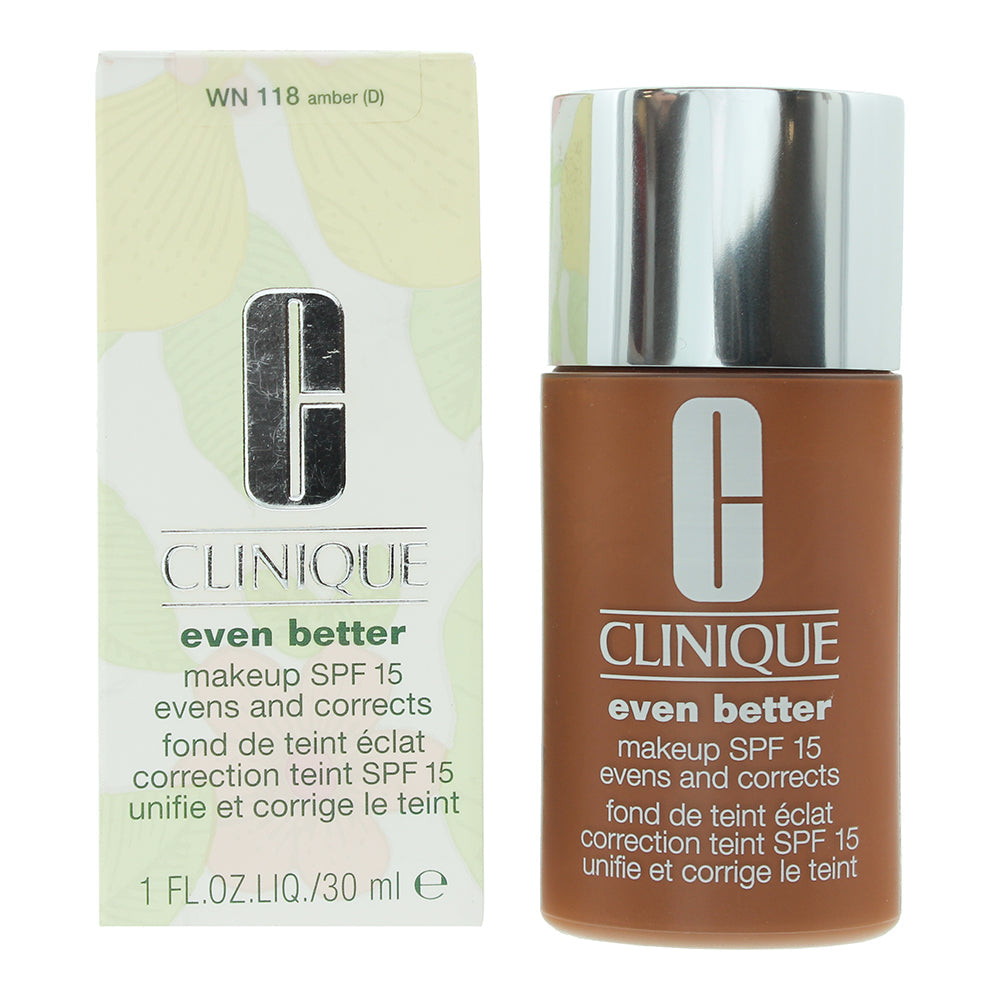 Clinique Even Better Evens  Corrects WN 118 Amber (D) Foundation Spf 15 30ml