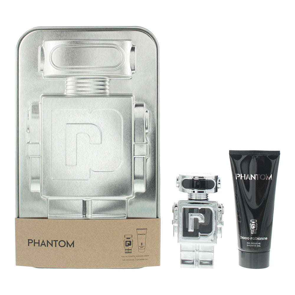 Paco Rabanne Phantom 2 Pieces Gift Set: Eau De Toilette 50ml - Shower Gel 100ml - Gift Set at MyBeautyBoutique by Paco Rabanne
