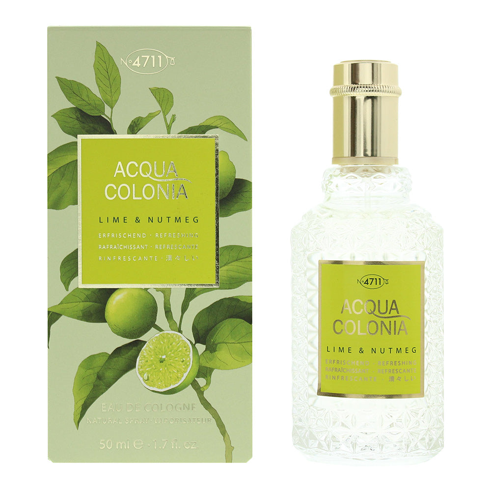 4711 Acqua Colonia Lime  Nutmeg Eau De Cologne 50ml - Eau de Cologne at MyBeautyBoutique by 4711