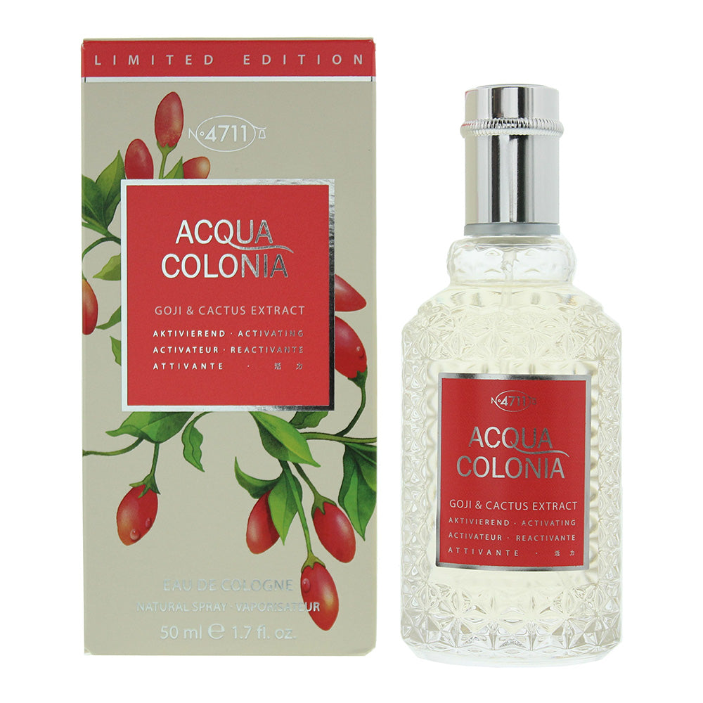Mäurer & Wirtz 4711 Acqua Colonia Goji & Cactus Extract Eau de Cologne 50ml Spray - Eau de Cologne at MyBeautyBoutique by Mäurer & Wirtz