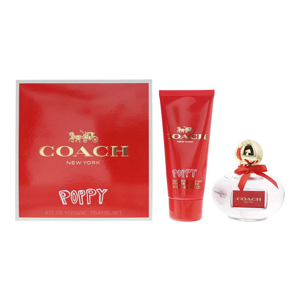 Coach Poppy Gift Set 100ml EDP + 100ml Body Lotion - Eau de Parfum at MyBeautyBoutique by Coach
