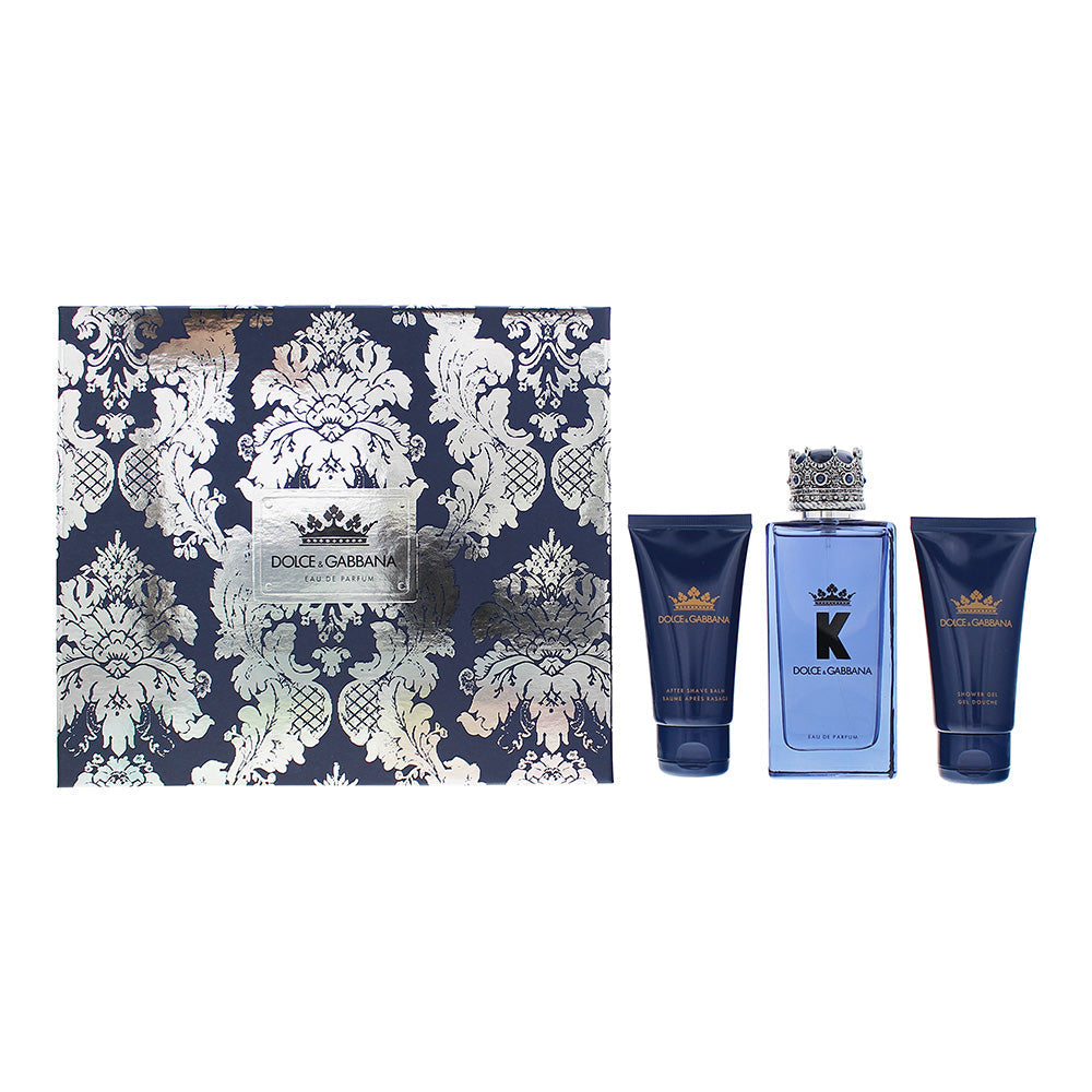 Dolce  Gabbana K 3 Piece Gift Set: Eau De Parfum 100ml - Aftershave Balm 50ml - Shower Gel 50ml - Sets at MyBeautyBoutique by Dolce Gabbana