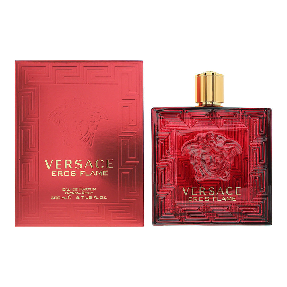 Versace Eros Flame Eau De Parfum 200ml - Eau de Toilette at MyBeautyBoutique by Versace