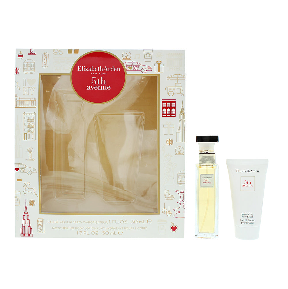 5Th Avenue 2 Piece Gift Set Eau De Parfum Body Lotion 50ml