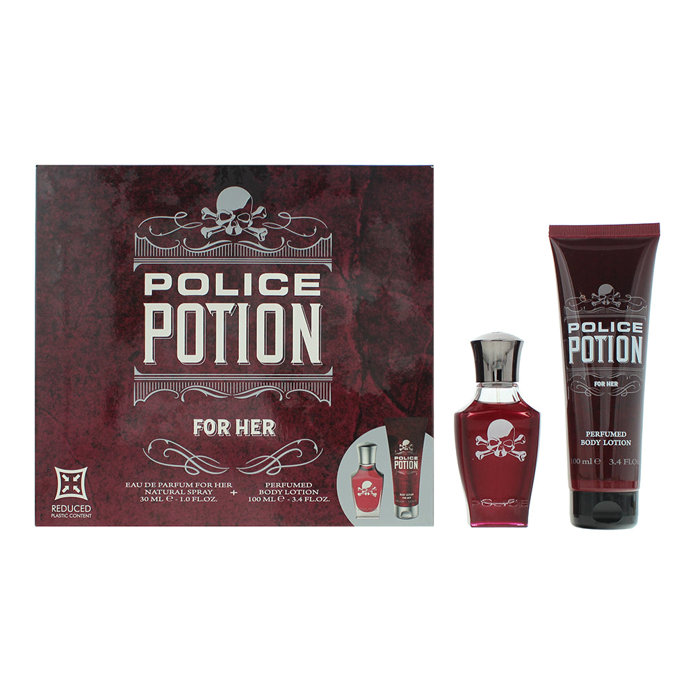 Police Potion For Her  Piece Gift Set: Eau De Parfum 30ml - Body Lotion 100ml - Eau de Perfume at MyBeautyBoutique by Police