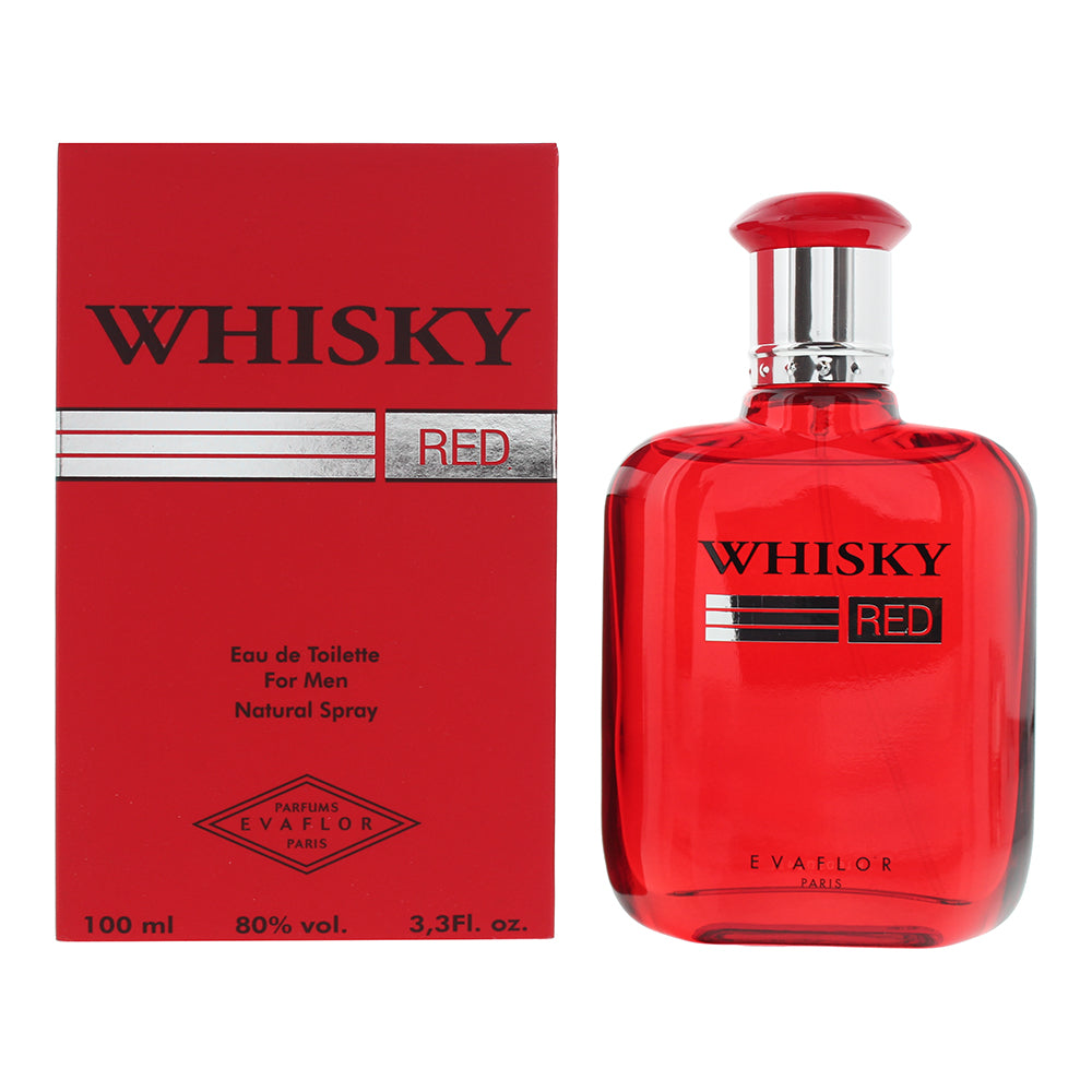 Evaflor Whisky Red Eau De Toilette 100ml - Eau de Toilette at MyBeautyBoutique by Whisky