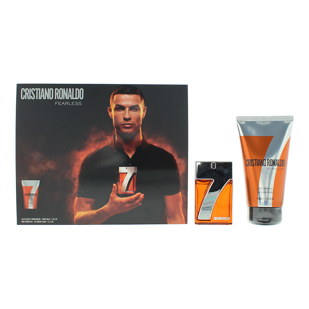 Cristiano Ronaldo Cr7 Fearless 2 Piece Gift Set: Eau de Toilette 30ml - Shower Gel 150ml - Gift Set at MyBeautyBoutique by Cristiano Ronaldo