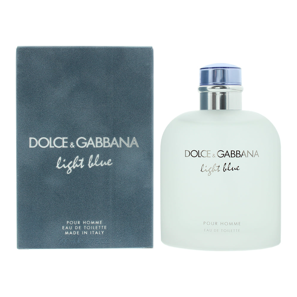 Dolce  Gabbana Light Blue Pour Homme Eau de Toilette 200ml - Eau De Toilette at MyBeautyBoutique by Dolce & Gabbana