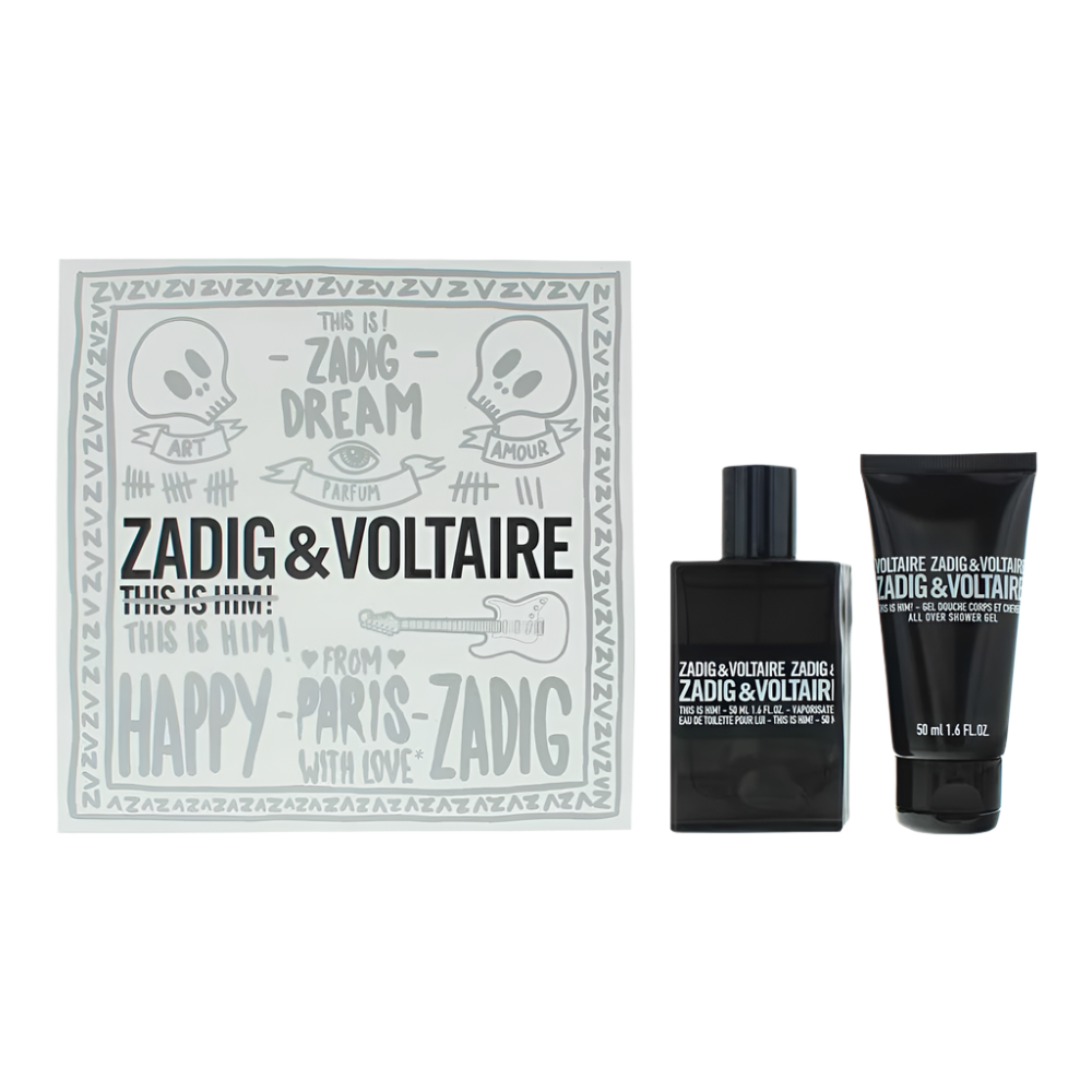 Zadig  Voltaire This Is Him! 2 Piece Gift Set: Eau de Toilette 50ml - Shower Gel 50ml