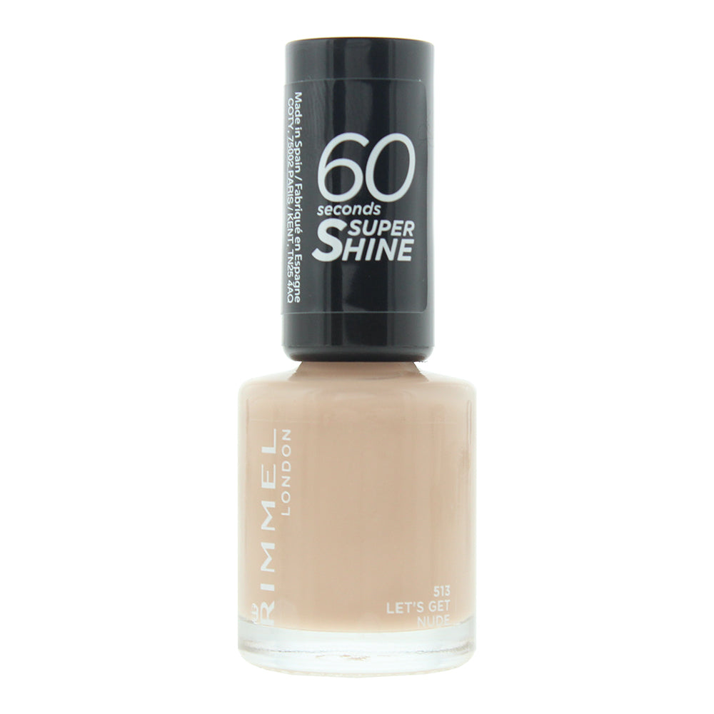 Rimmel 60 Seconds Super Shine Nail Polish 8ml - 513 Let's Get Nude