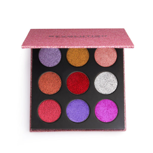 Revolution Diva Pressed Glitter Eyeshadow Palette