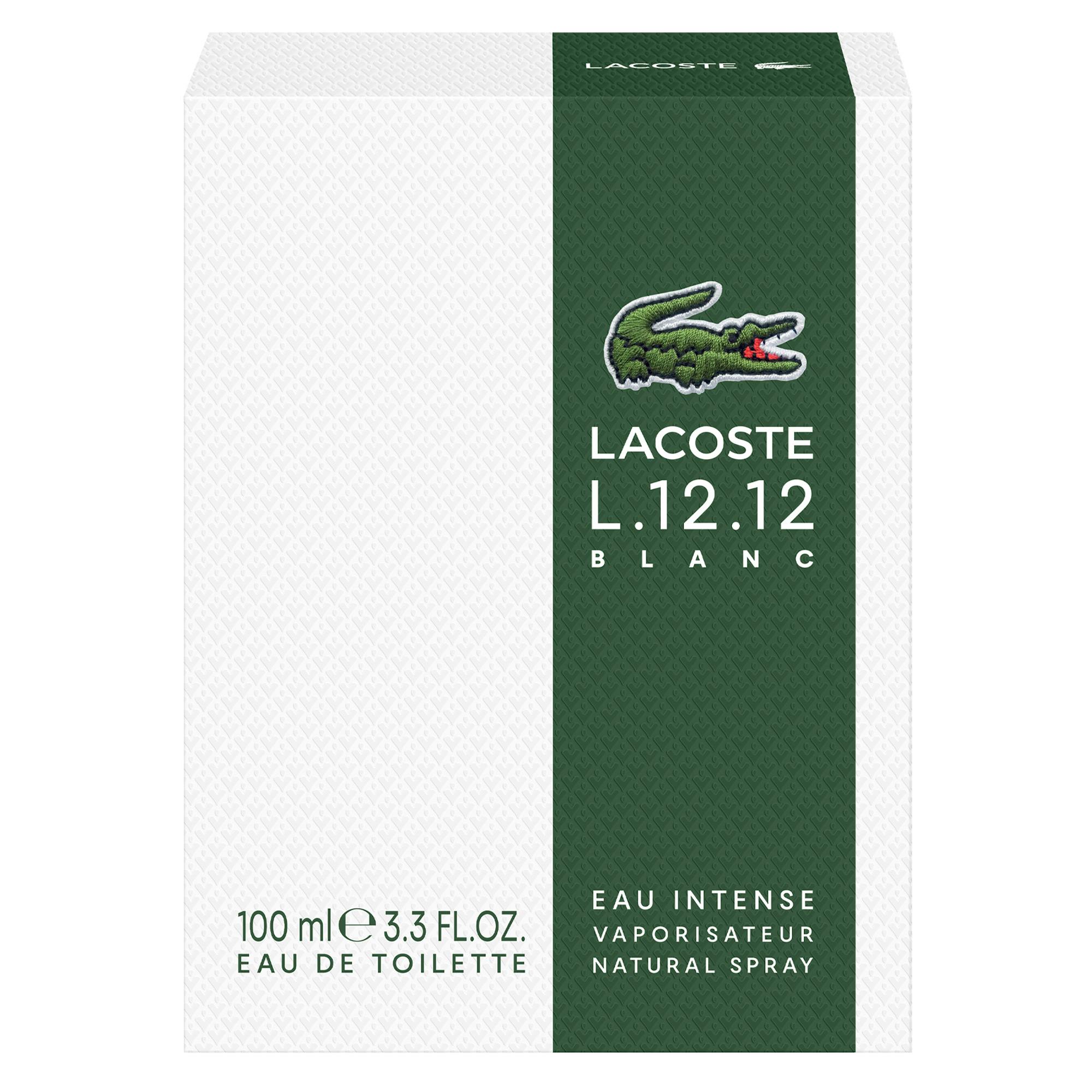 Lacoste L.12.12 Blanc Eau Intense Eau de Toilette 100ml Spray - Fragrance at MyBeautyBoutique by Lacoste