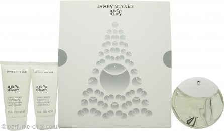 Issey Miyake A Drop d'Issey Gift Set 50ml EDP + 2 x 50ml Hand Cream - Eau de Parfum at MyBeautyBoutique by Issey Miyake