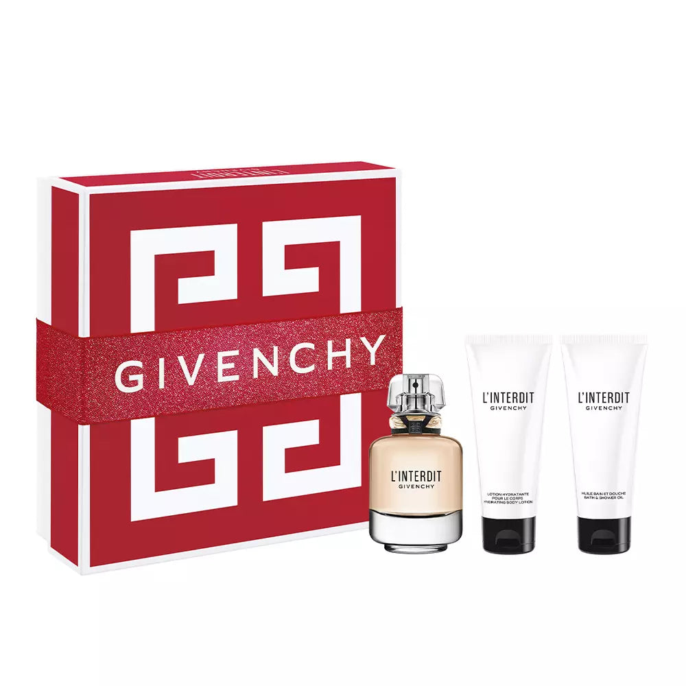 Givenchy L'interdit 3 Piece Gift Set: Eau De Parfum 80ml - Body Lotion 75ml - Shower Gel 75ml - Gift Set at MyBeautyBoutique by Givenchy