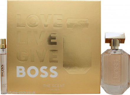 Hugo Boss The Scent for Her Gift Set 100ml EDP + 10ml EDP - Eau de Parfum at MyBeautyBoutique by Hugo Boss