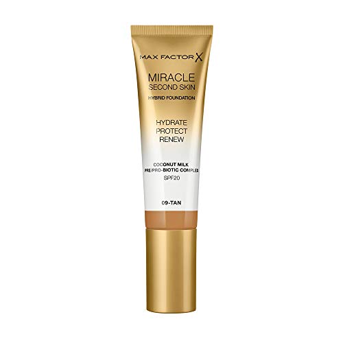 Max Factor Miracle Touch Second Skin Foundation SPF20 30ml - 9 Tan