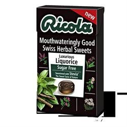 Ricola Swiss Herb Drops Sugar-Free Liquorice Box With Stevia 20 Pack