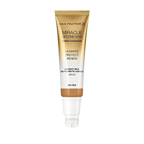 Max Factor Miracle Touch Second Skin Foundation SPF20 30ml - 9 Tan