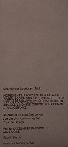Porsche Design Palladium Alcohol Free Deodorant Stick 75ml