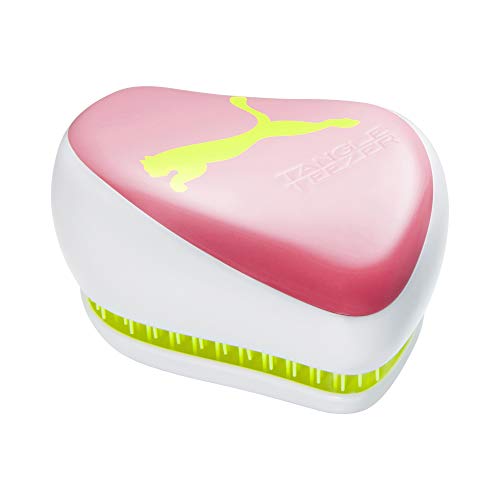 Tangle Teezer X Puma Compact Styler Detangling Hair Brush - Neon Yellow