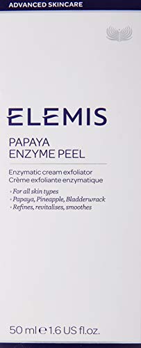 Elemis Papaya Enzyme Peel Gentle Face Exfoliator Infused with Natural Fruit Enzymes Non-Abrasive Cream Exfoliator to Smooth and Revitalise Facial Exfoliator to Clarify Tired Skin 50 ml