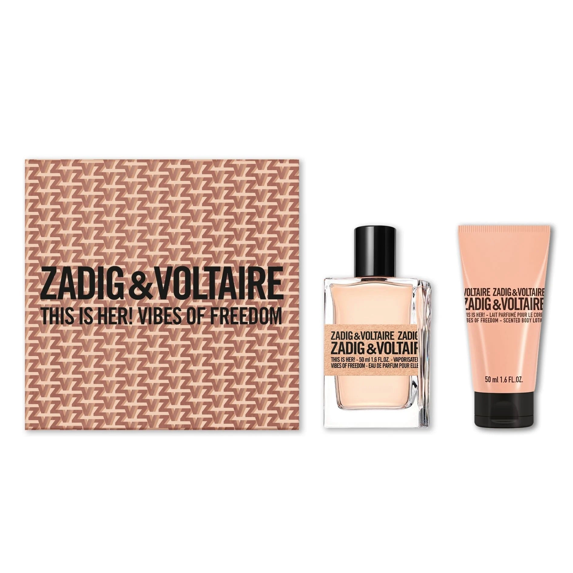 Zadig & Voltaire This is Her! Vibes of Freedom Gift Set 50ml EDP + 50ml Body Lotion - Fragrance at MyBeautyBoutique by Zadig & Voltaire