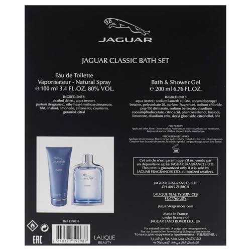 Jaguar Classic Blue Gift Set 100ml EDT + 200ml Shower Gel