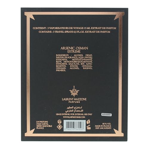 Laurent Mazzone Arsenic Osman Extreme Extrait de Parfum Travel set 3x15ml