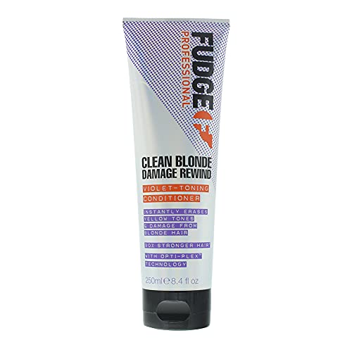Fudge Professional Purple Toning Conditioner Clean Blonde Damage Rewind Conditioner For Blonde Hair 250 ml