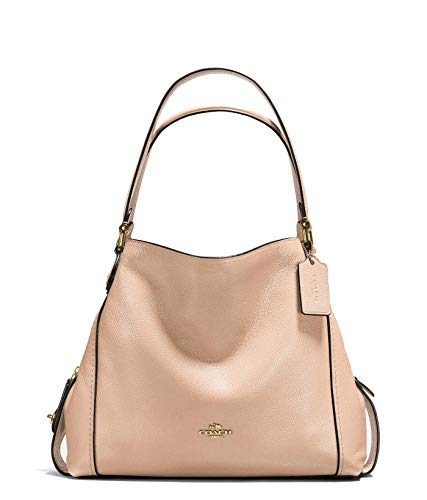 Coach Edie 31 Pebbled Leather Beechwood/Light Gold Shoulder Bag