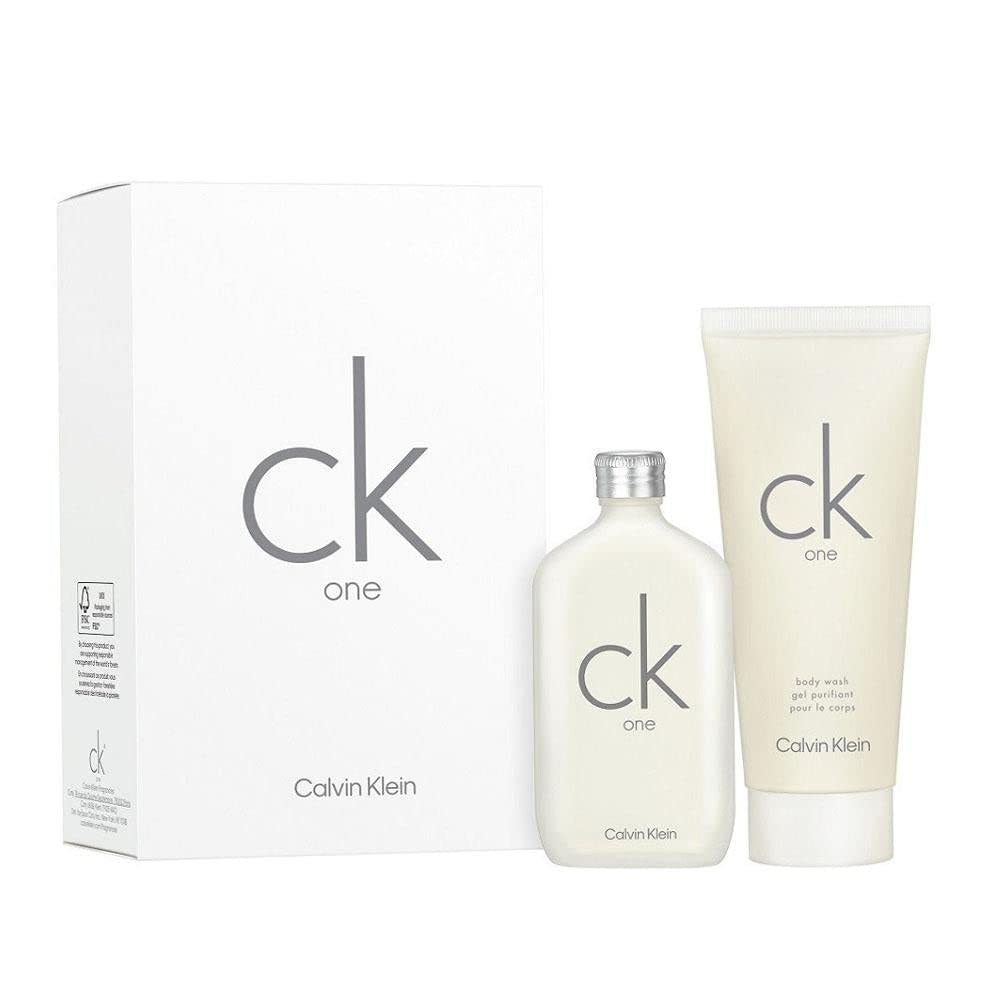 Calvin Klein Ck One 2 Piece Gift Set: Eau de Toilette 50ml - Shower Gel 100ml - Gift Set at MyBeautyBoutique by Calvin Klein