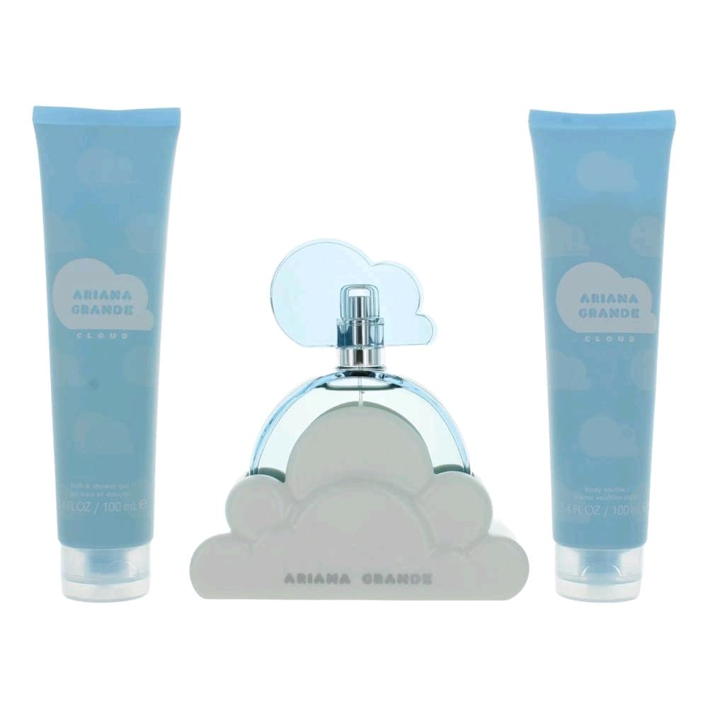 Cloud Ariana Grande 3 Piece Gift Set: Eau De Parfum 100ml - Body Lotion 100ml - Bath Shower Gel 100ml - Beauty at MyBeautyBoutique by Ariana Grande