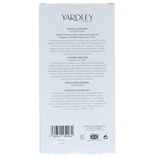 Yardley London English Lavender Bodycare Set Gift Set : Luxury Soap X 3 100g