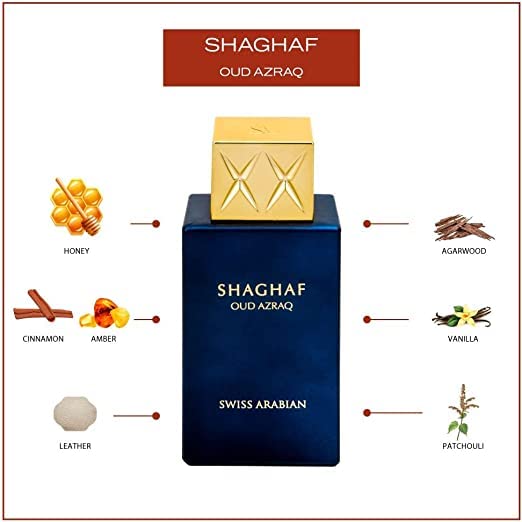 Swiss Arabian Shaghaf Oud Azraq Eau de Parfum 75ml Spray