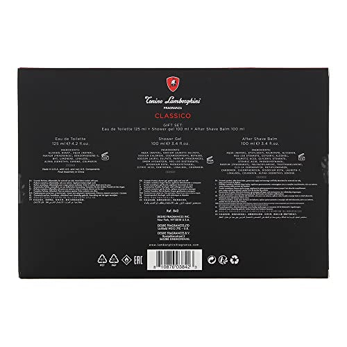 Lamborghini Classico Gift Set 125ml EDT + 100ml Aftershave Balm + 100ml Shower Gel - Eau De Toilette at MyBeautyBoutique by Tonino Lamborghini