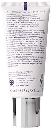 Elemis Papaya Enzyme Peel Gentle Face Exfoliator Infused with Natural Fruit Enzymes Non-Abrasive Cream Exfoliator to Smooth and Revitalise Facial Exfoliator to Clarify Tired Skin 50 ml