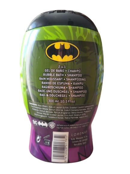 Lorenay Batman Gift Set 90ml EDT + 300ml Shower Gel + Toiletry Bag