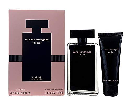 Narciso Rodriguez For Her Gift Set 100ml Edt + 75ml Body Lotion - Perfume & Cologne at MyBeautyBoutique by Narciso Rodriguez