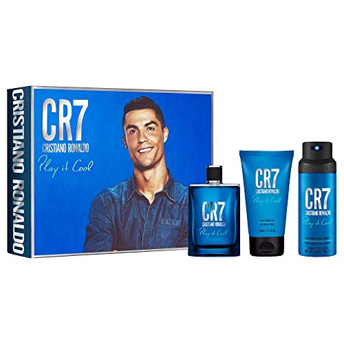Cristiano Ronaldo Cr7 Play It Cool Gift Set 100ml Edt Spray + 150ml Shower Gel +150ml Body Spray - Perfume & Cologne at MyBeautyBoutique by Cristiano Ronaldo