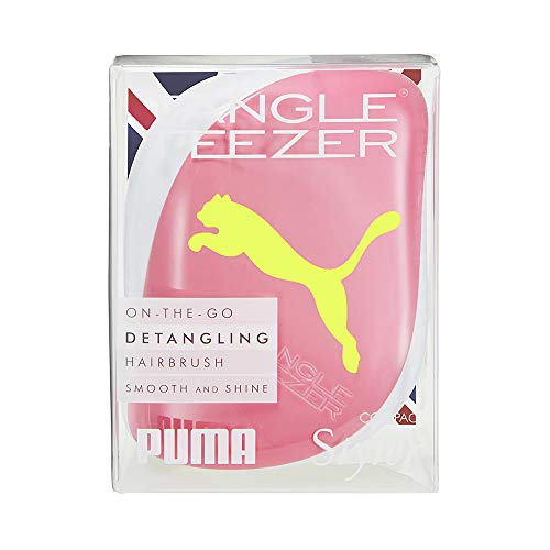 Tangle Teezer X Puma Compact Styler Detangling Hair Brush - Neon Yellow