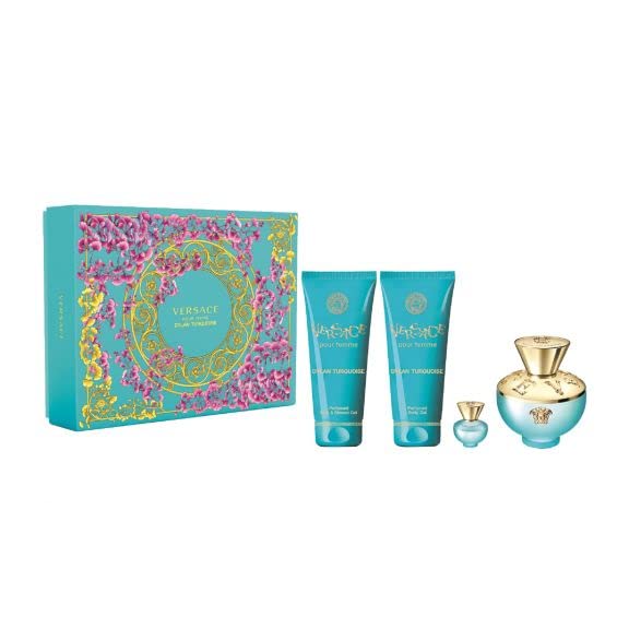 Versace Dylan Turqoise Pour Femme 4 Piece Gift Set