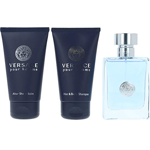 Versace pour Homme Gift Set 50ml EDT + 50ml Shower Gel + 50ml Aftershave Balm - Eau de Toilette at MyBeautyBoutique by Versace