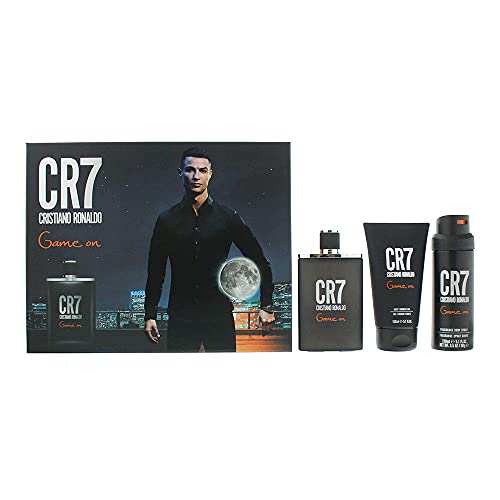 Cristiano Ronaldo CR7 Game On Gift Set 100ml EDT Spray + 150ml Shower Gel + 150ml Body Spray - Fragrance at MyBeautyBoutique by Cristiano Ronaldo