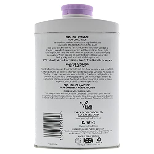 Yardley English Lavender Perfumed Talc 200g