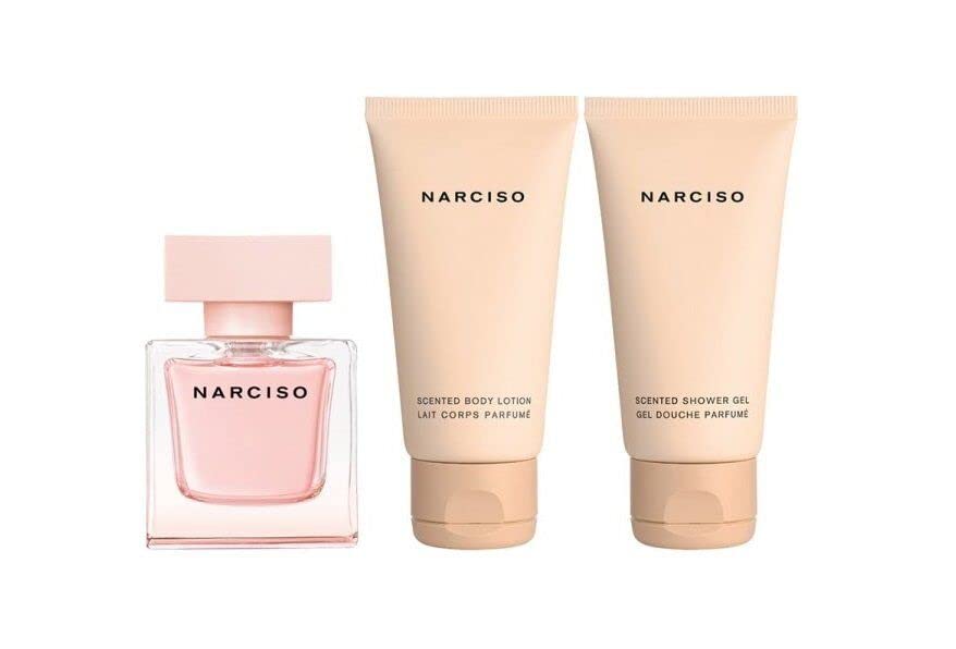 Narciso Rodriguez Cristal 3 Piece Gift Set: Eau De Parfum 50ml - Shower Gel 50ml - Body Lotion 50ml - Gift Set at MyBeautyBoutique by Narciso Rodriguez